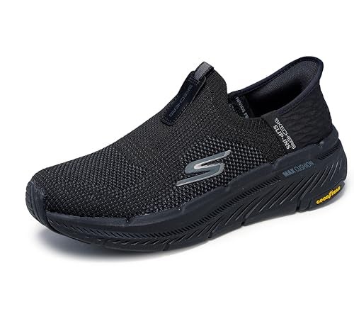 SKECHERS أحذية سكيشرز للرجال ماكس كوشنينغ بريميير 2.0 سليب-إن، أسود/أسود، 12 - Image 4
