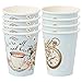 Talking Tables 8 x Blue Alice in Wonderland Paper Disposable Cups Mad Hatter Themed Party Supplies for Afternoon Tea Party Onederland Birthday Mothers Day Baby Shower 100 Recyclable - Image 3
