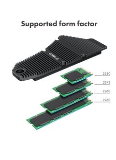 Generic PS5 Dust-Proof Heatsink, SSD Heatsink for Playstation 5 Internal PCIe M.2 NVMe Gaming Memory, Magnesium Aluminum Alloy Designed with Pure Copper Strip  - Image 2