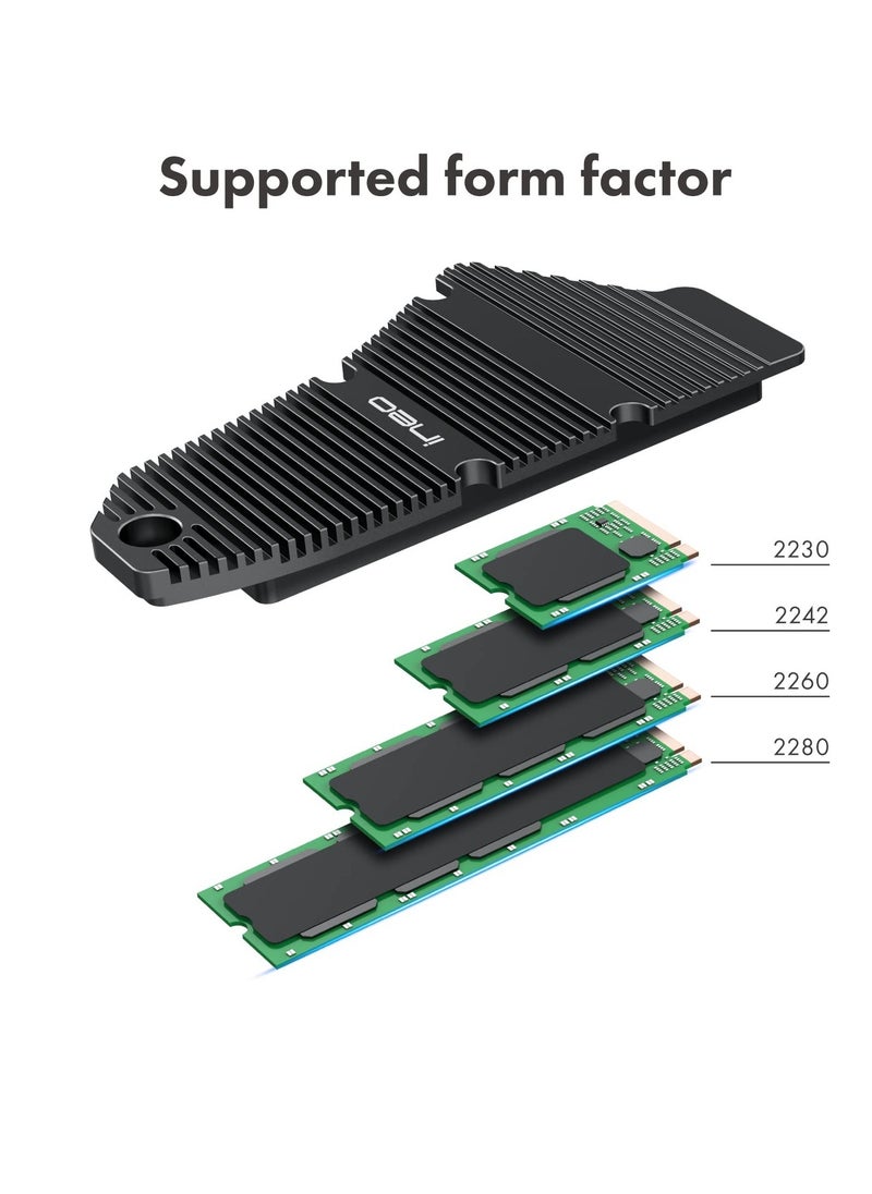 Generic PS5 Dust-Proof Heatsink, SSD Heatsink for Playstation 5 Internal PCIe M.2 NVMe Gaming Memory, Magnesium Aluminum Alloy Designed with Pure Copper Strip  - Image 2