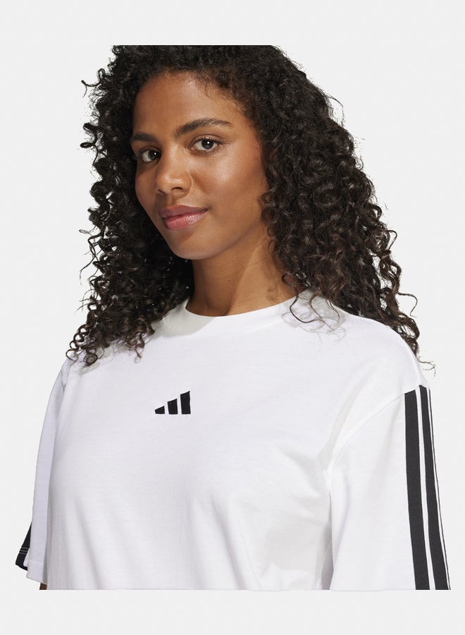 Adidas essentials 3-stripes boyfriend women's t-shirt  - Image 3
