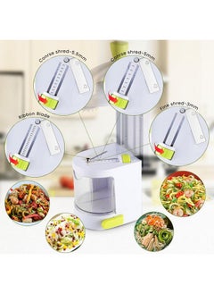 HASTHIP® Potato Spiralizer Kitchen Food Processor 4-in-1 Rotating Spiralizer with Suction Cup Base Tuber Crop Spiralizer Vegetable Spiralizer for Zucchini, Carrots, Potatoes, Sweet Potatoes, Cassava - pzsku/ZC980AA1130E12FA905A7Z/45/_/1740118931/3aa6c9e3-4cc5-45b5-b08f-6eff5feb27fc