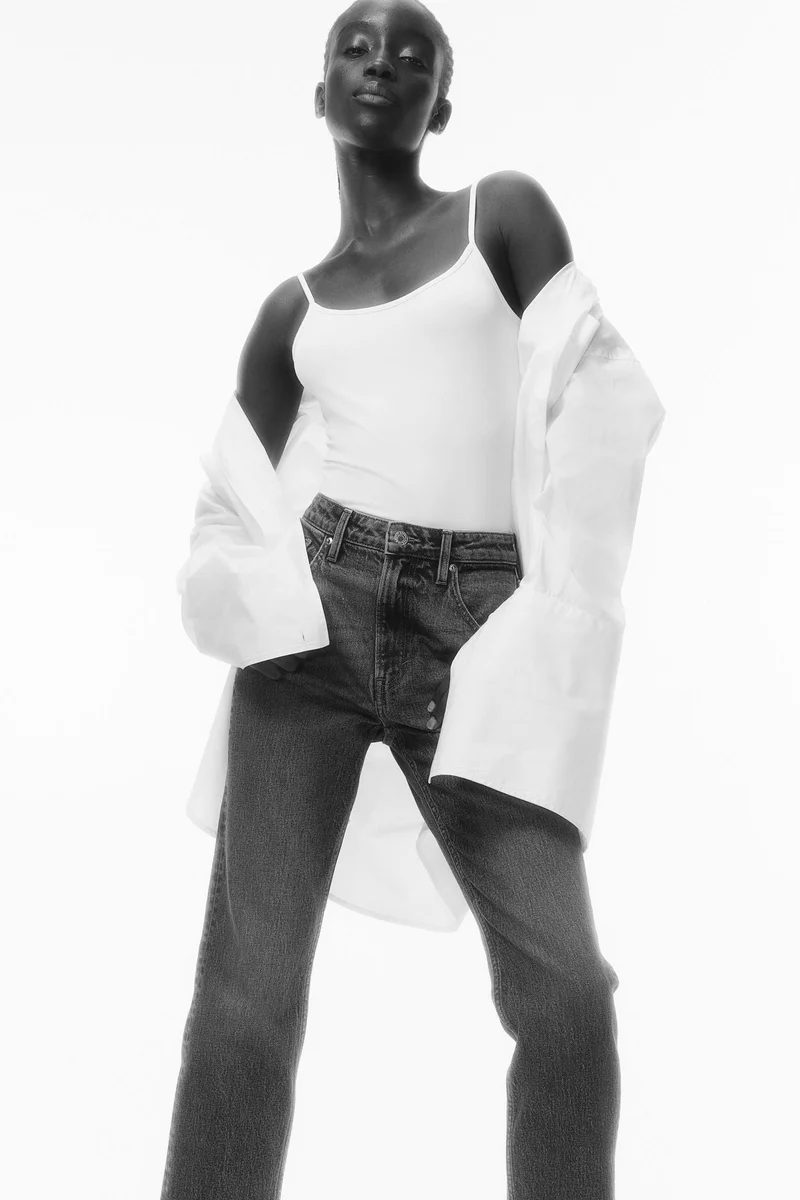 H&M Slim Straight High Ankle Jeans