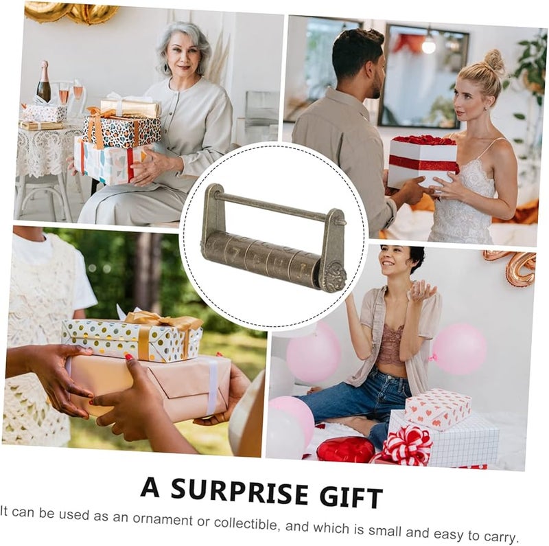 Antique Chinese Style Zinc Alloy Password Padlock For Cabinet Jewelry Box Portable Durable - Image 5