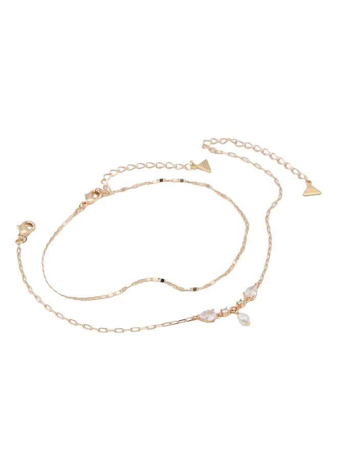 الدو Laroivia Ladies White Anklet