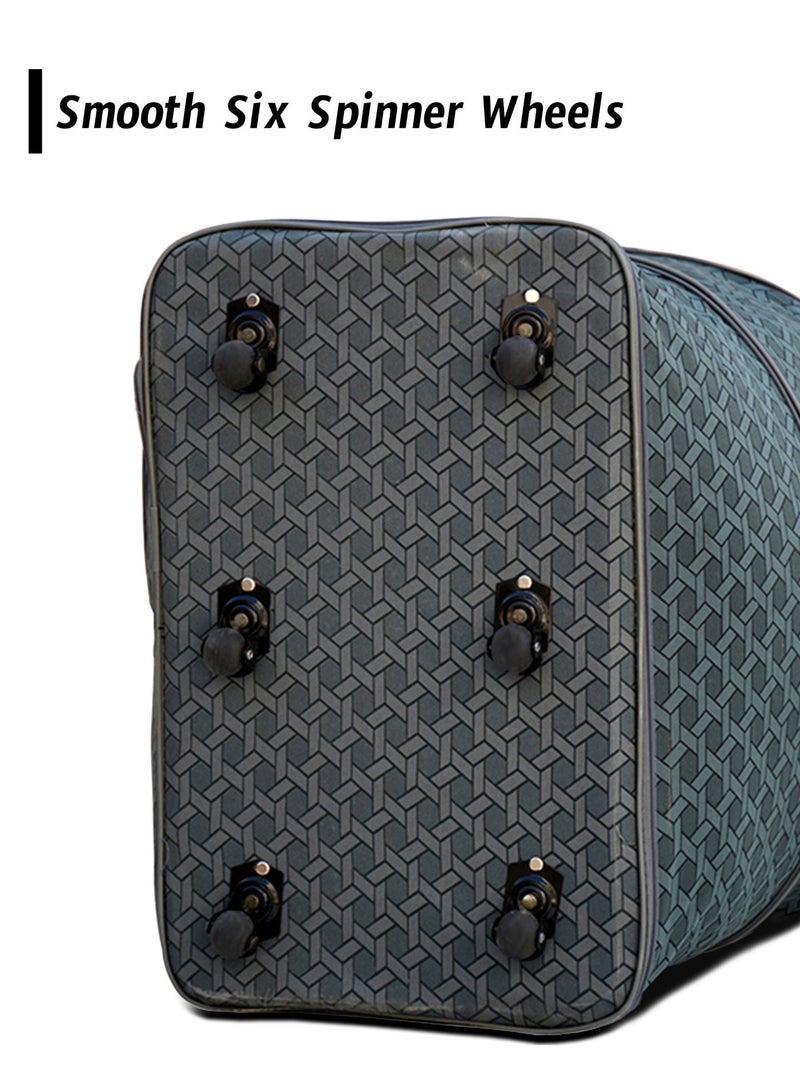 ZAAPPY Expandable Collapsible Lightweight Travel Duffel Mesh Wheel Bag, Rolling Storage Bag, Space Saving - Image 5