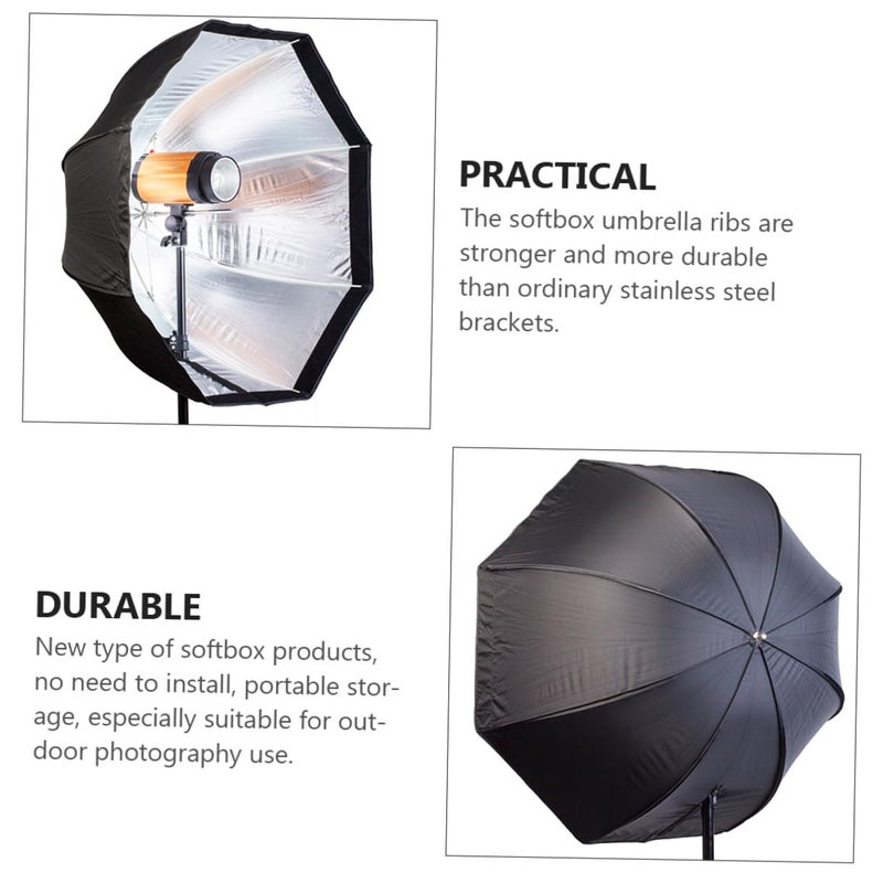 Octagonal Softbox Umbrella 32 Inch Photography Studio Light Modifier With Diffuser - Image 4