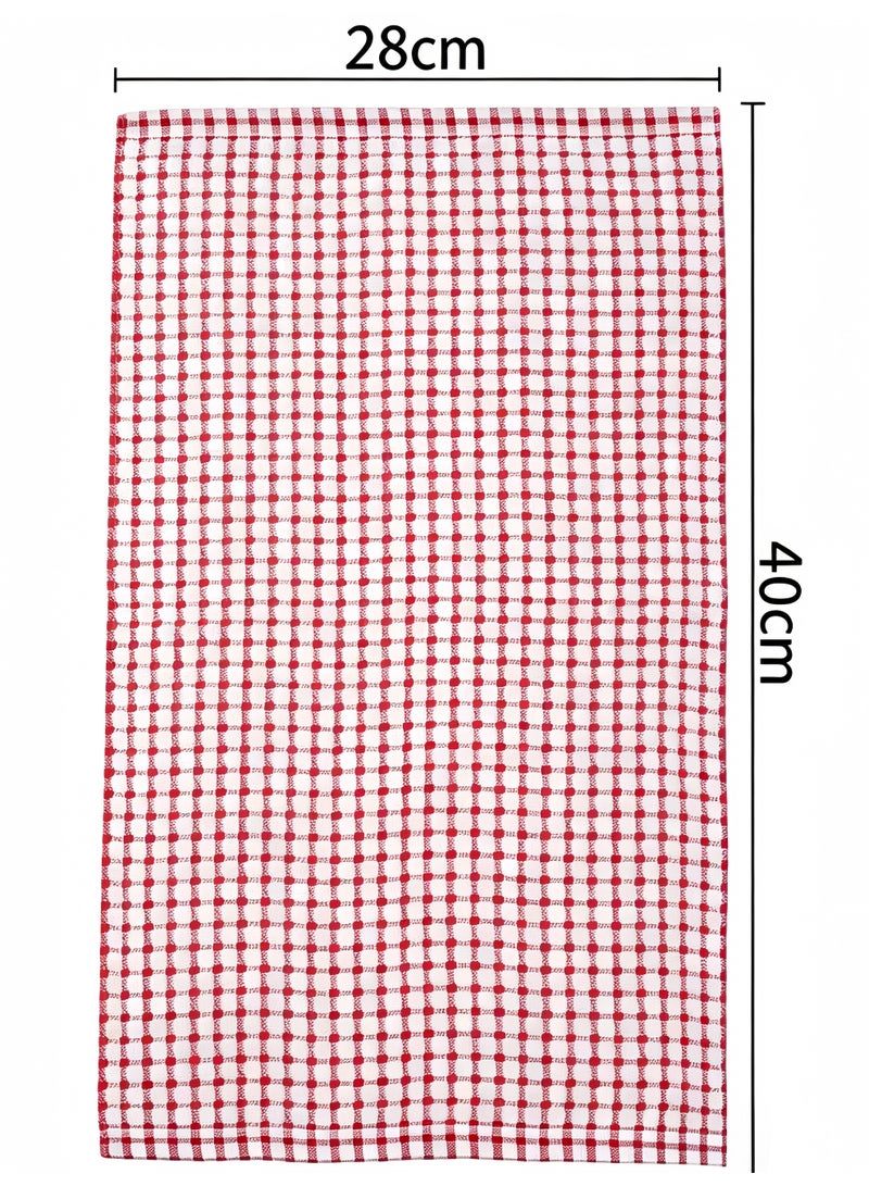 6 Pcs Kitchen Dish Towels,Bulk Cotton Kitchen Towels, Dish Cloths for Dish Rags for Drying Dishes Clothes and Dish Towels, Drying Dishes and Table(28X40cm) - Image 2