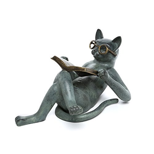 SPI Home 33650 Literary Cat Garden Sculpture - Image 1