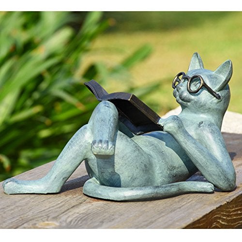 SPI Home 33650 Literary Cat Garden Sculpture - Image 2