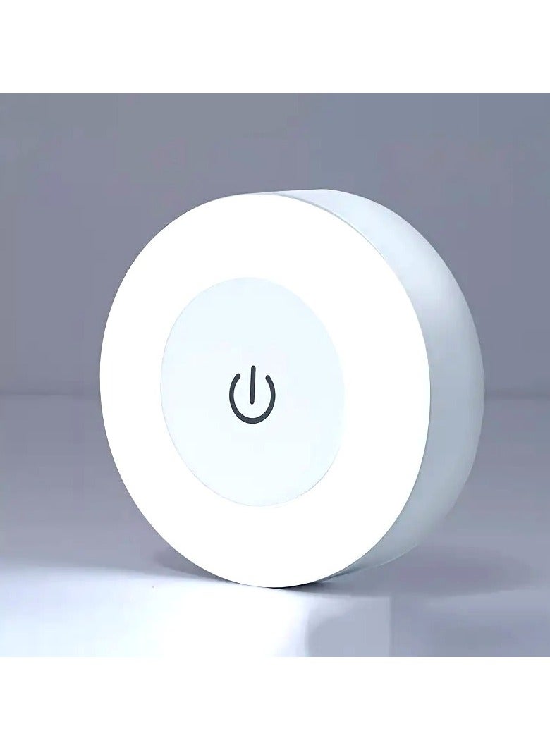 ضوء ليلي LED محمول يعمل باللمس - قابل لإعادة الشحن، موفر للطاقة، إضاءة دافئة وباردة لغرفة النوم، غرفة الأطفال، الخزانة، التخييم - Image 1