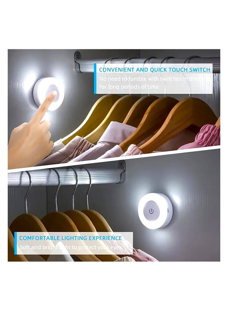 ضوء ليلي LED محمول يعمل باللمس - قابل لإعادة الشحن، موفر للطاقة، إضاءة دافئة وباردة لغرفة النوم، غرفة الأطفال، الخزانة، التخييم - Image 5
