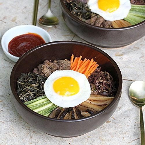 Crazy Korean Cooking Korean Stone Bowl (Dolsot), Sizzling Hot Pot for Bibimbap and Soup (Large, No Lid) - Premium Ceramic - Image 3