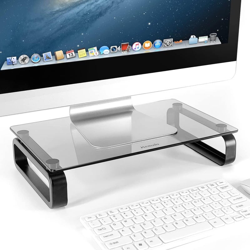 Hemudu Laptop Monitor Stand TV Screen Riser, Black HD02B-001P - Image 1