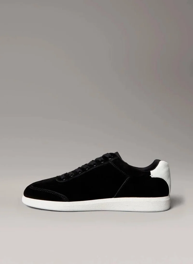Calvin Klein Black/Marshmallow Suede Wingtip Trainers for Men | Best Price UAE