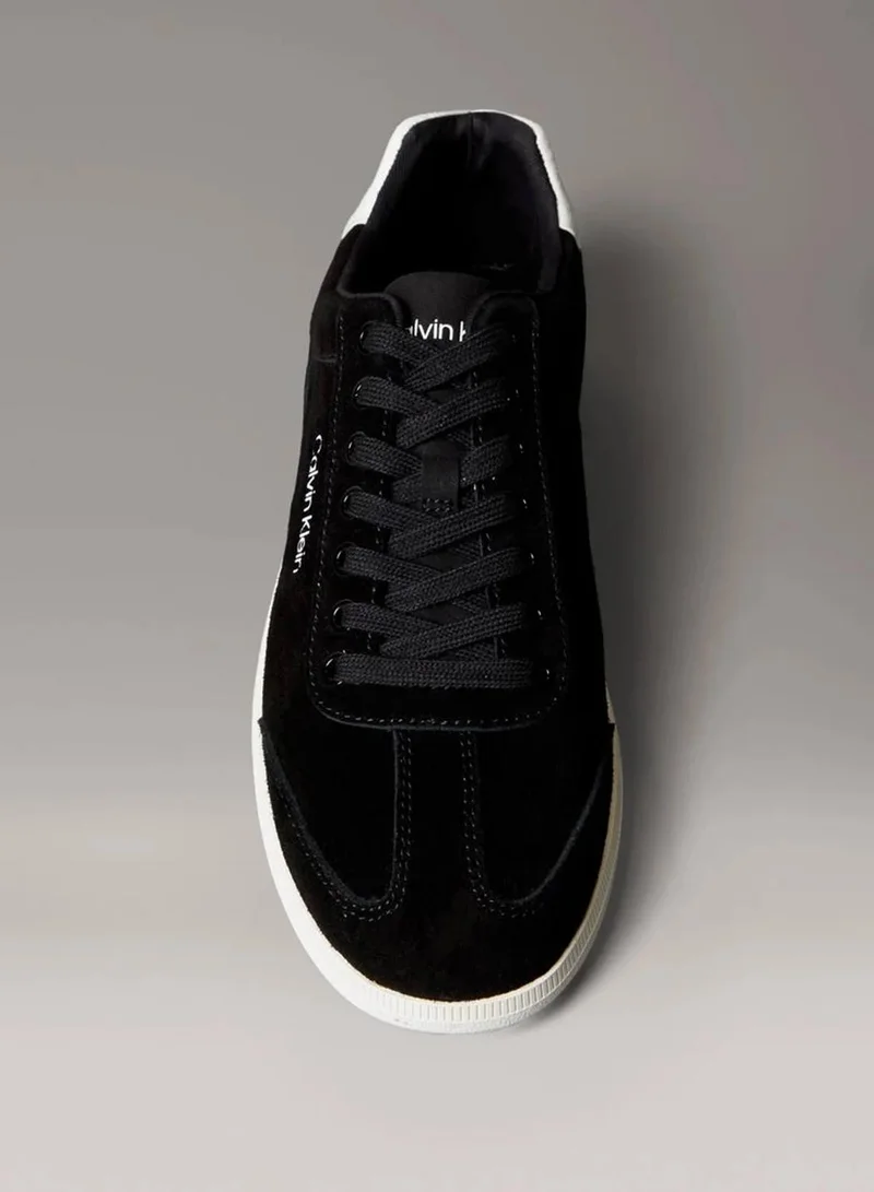 Calvin Klein Black/Marshmallow Suede Wingtip Trainers for Men | Best Price UAE