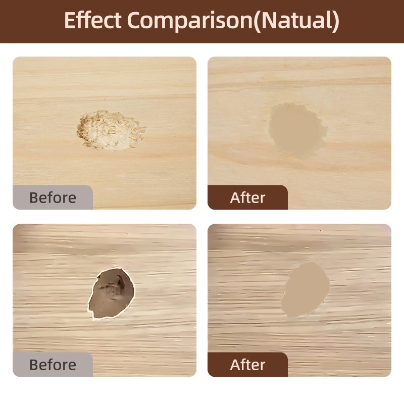 Boncart Wood Filler,Wood Putty,Wood Filler Paintable,Wood Repair Putty Stainable,9.87 Ounce Natual Wood Filler,Wood Furniture Repair Kit,Quickly Repair Any Broken and defective Wooden Furniture - Image 2