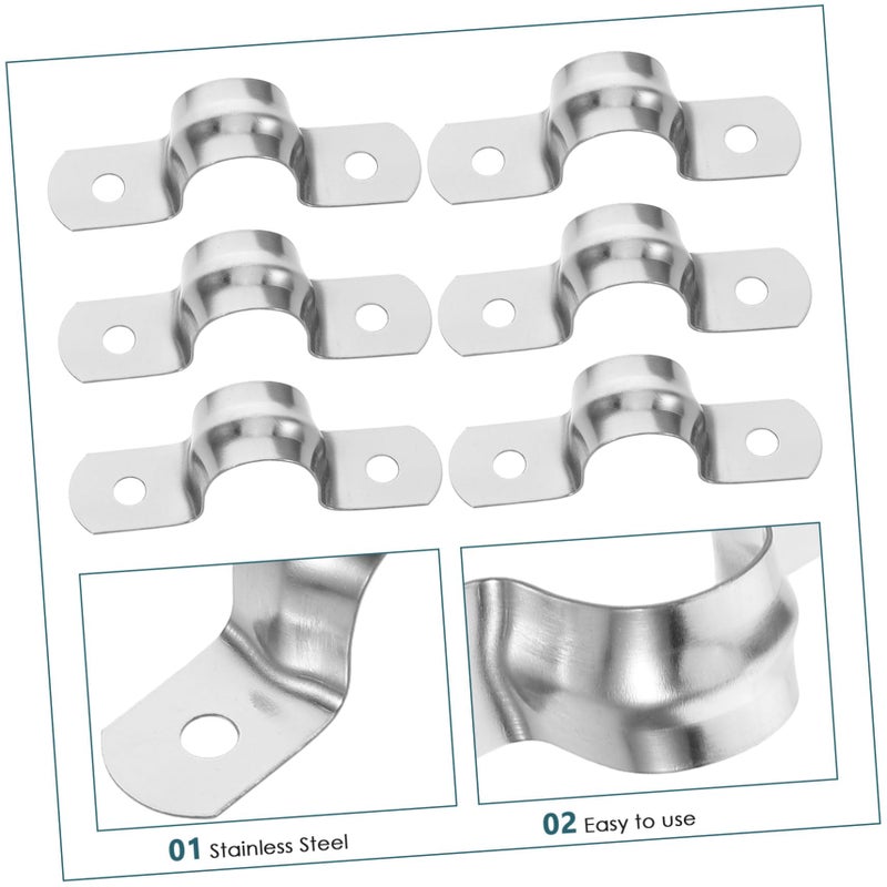 U Shape Pipe Clamp 10Pcs Stainless Steel Bracket For Easy Installation And Versatile Use - Image 4