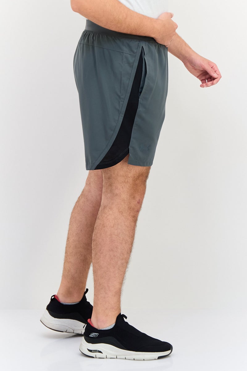 UNDER ARMOUR Men Sportswear Fit 7 Inseam Training Shorts, Sage Grey - Image 3