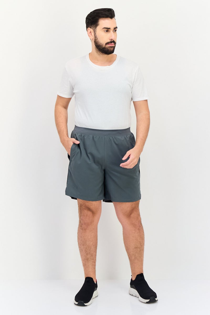 UNDER ARMOUR Men Sportswear Fit 7 Inseam Training Shorts, Sage Grey - Image 4