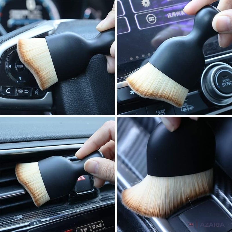 AZARIA 5 PCS Microfiber Car Duster Kit - Interior & Exterior Car Cleaning Detailing Tool Scratch & Lint Free Pollen Removing Extendable Long Handle Duster for Car & Motorcycle car Accessories (A1) - Image 5