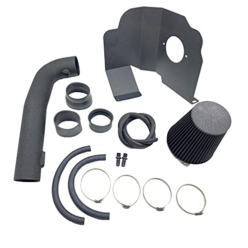 MOOSUN 3.5 Inch Cold Air Intake Kit W/ + Heat Shield High Performance for Chevy Silverado 1500/GMC Sierra 1500 5.3L/6.2L 2014-2018;Fit for Cadillac Escalade 6.2L 2015-2020 (Black & Black) - Image 3