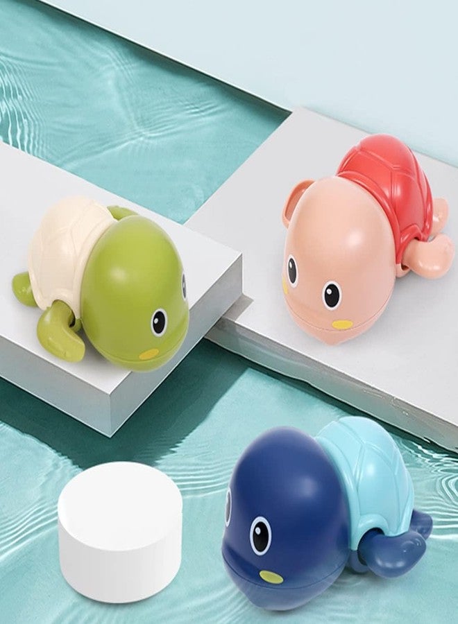 RuvAm Cute Swimming Baby Water Turtle Bath Toys for Toddlers | Set of 2 | Turtle Toy | 1-3, Floating Wind Up Toys for 1 2 3 4 5 Year Old Boy Girl, New Born Baby Bathtub Water Toys - 2pcs - Image 1