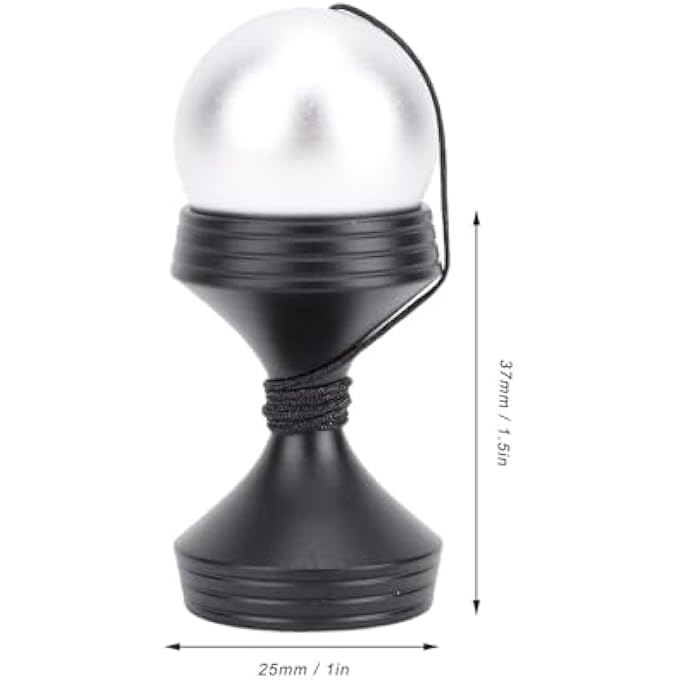NOENNULL Desk Toy Stress Relief Rotating Gyroscope Desktop Decompression Toy with Silicone Cover for Office, Relieve Stress Anxiety for Kids Adults (Black) - Image 2