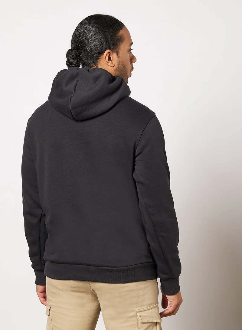 CONVERSE Embroidered Star Chevron Pullover Hoodie