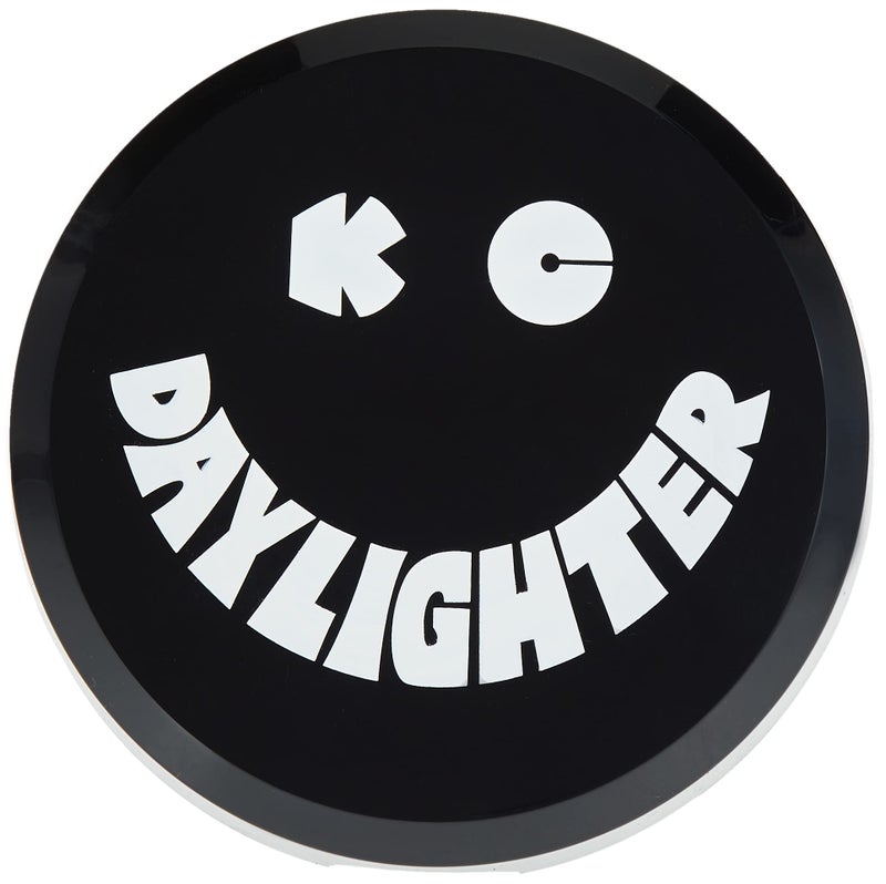 KC HiLiTES 5200 6" Round Black Plastic Light Cover w/ White KC Daylighter Logo - Single Cover - Image 3