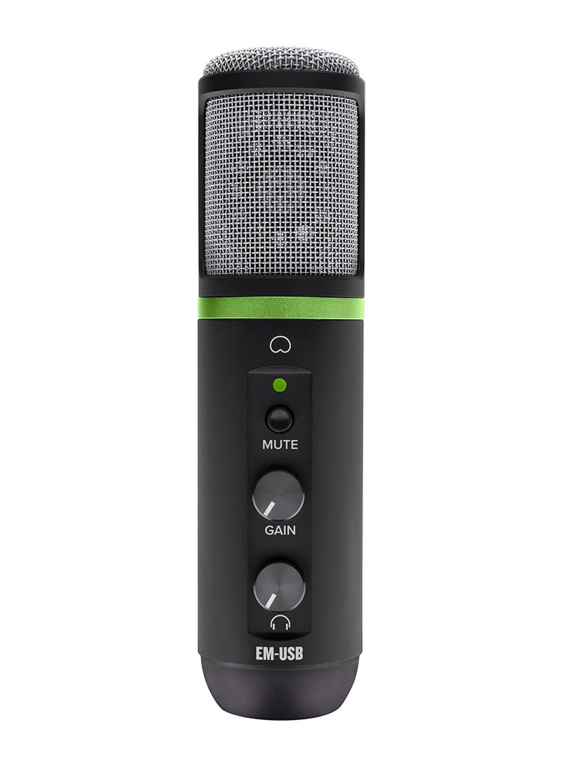 Mackie مجموعة استوديو مع ميكروفون Mackie EM-USB USB، وشاشتين CR3-X، وسماعات رأس MC-100 ذات الظهر المغلق، وحامل ميكروفون سطح المكتب، والكابلات، والملحقات الأخرى - Image 4