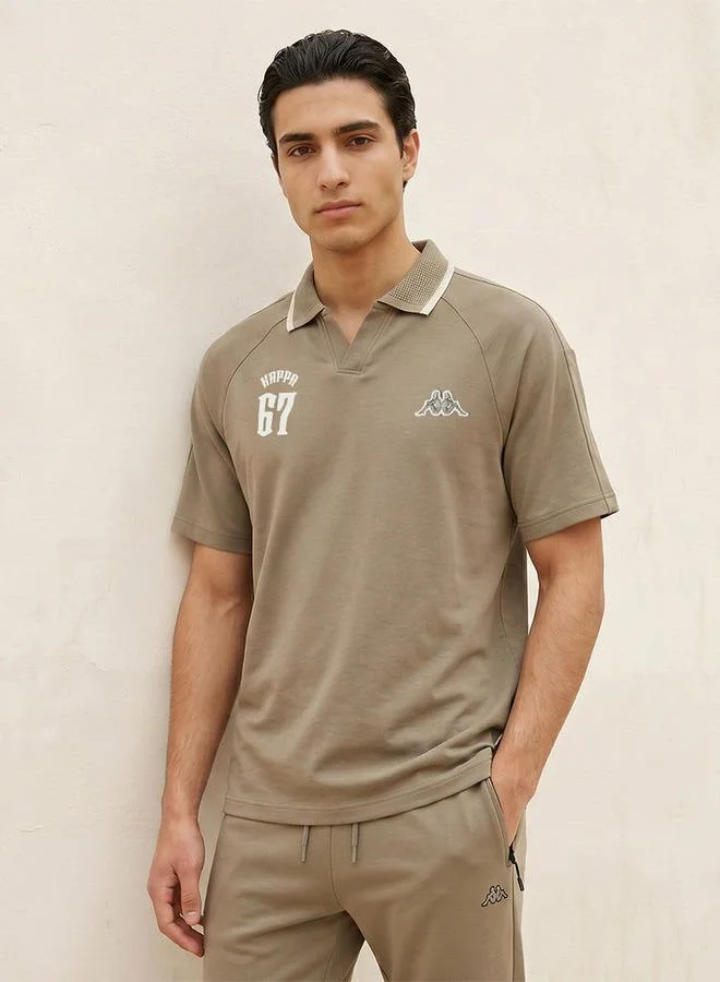 KAPPA MEN OPEN NECK COLLAR POLO