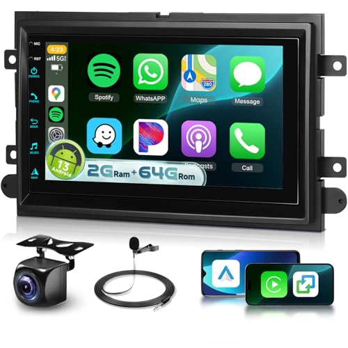 Sellrich 4 Core 2G+64G Android Car Radio Stereo for Ford F150/F250/F350 with DSP Wireless Carplay Android Auto, Sellrich 7" IPS Touch Screen F150 Radio with Bluetooth GPS WiFi FM/RDS SWC Backup Camera - Image 1