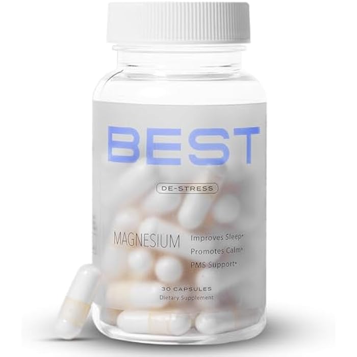 Best Supplements BEST Magnesium Glycinate Supplement for Women - High Absorption, Breakthrough for Sleep, Stress - Menopause Symptoms, Magnesium for Women Over 40 - Gentle on Stomach, Non-GMO, Vegan - 30 Day Supply - Image 1