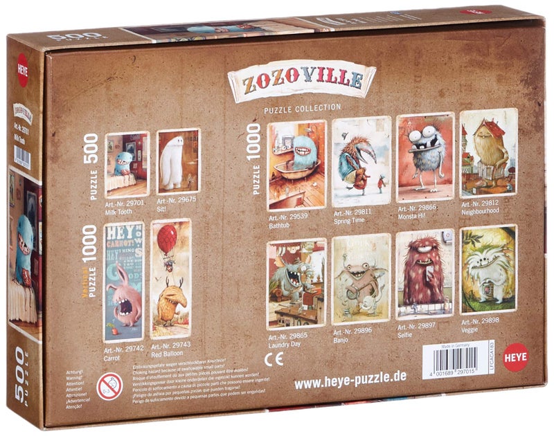 Heye Milk Tooth Zozoville Puzzles 500Piece - Image 3
