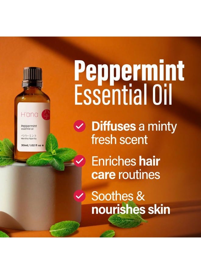 hana (Peppermint) - Peppermint Essential Oil - A Cooling Gust That Blows You Away (30ml) - 100% Pure Therapeutic Grade Peppermint Oil - Image 3