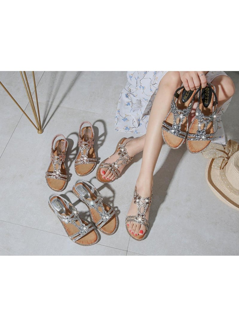 KUYING New Water Diamond Flower Sandals  - Image 3