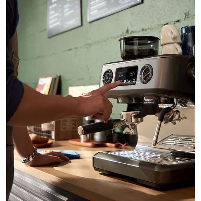 ريحني ماكينة صنع القهوة الفاخرة Mebashi MeCcm2058 مزودة بشاشة قياس 3000 واط - Image 4