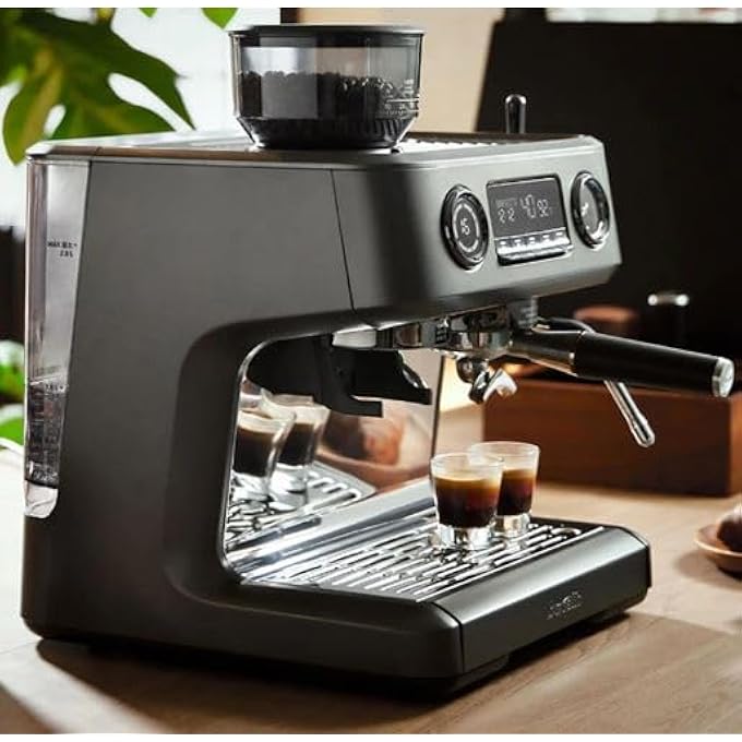ريحني ماكينة صنع القهوة الفاخرة Mebashi MeCcm2058 مزودة بشاشة قياس 3000 واط - Image 2