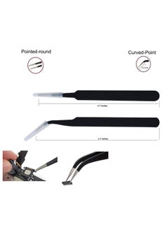 Axtella Wroughton Tool kit 5 in 1 For All Mobiles Repair Screwdriver Set With Set of 2 ESD Non Magnetic Tweezers Flat Curved  - Image 4