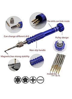 Axtella Wroughton Tool kit 5 in 1 For All Mobiles Repair Screwdriver Set With Set of 2 ESD Non Magnetic Tweezers Flat Curved  - Image 2