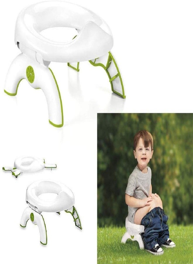 Wosta 2-in-1 Go Potty for Outdoor Travel Toddler Toilet Seat for Kids (Multicolour) - Image 1