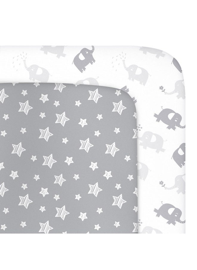 Moonsea Mini Crib Sheets (38" X 24"), Fitted Portable/Mini-Crib Sheet for Boys and Girls, Compatible with Dream on Me, Delta Porta Crib and Arms Reach Ideal Cosleeper  - Image 1