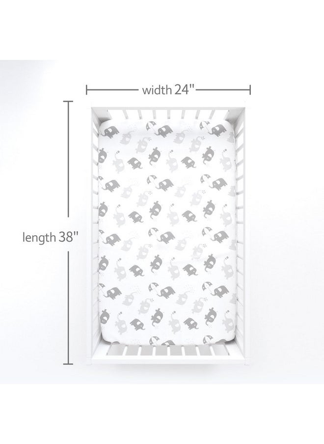 Moonsea Mini Crib Sheets (38" X 24"), Fitted Portable/Mini-Crib Sheet for Boys and Girls, Compatible with Dream on Me, Delta Porta Crib and Arms Reach Ideal Cosleeper  - Image 2