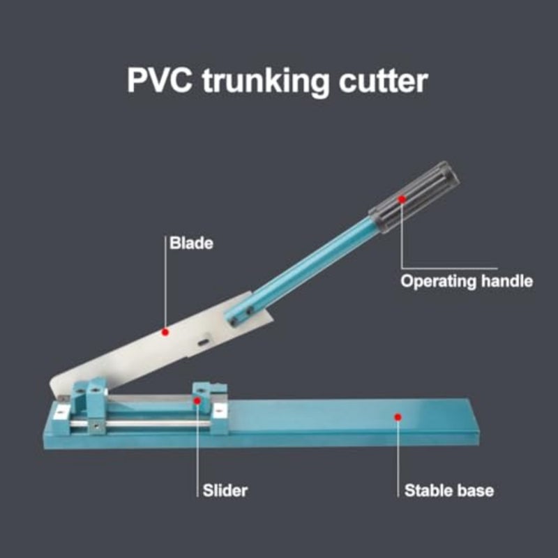 HCLSHOP PVC Trunking Cutter Heavy Manual Plastic Wiring Duct Cutting Machine 45° 90°Angle Adjustable Cutting Machine Electrician Special Cutting Device - Image 5