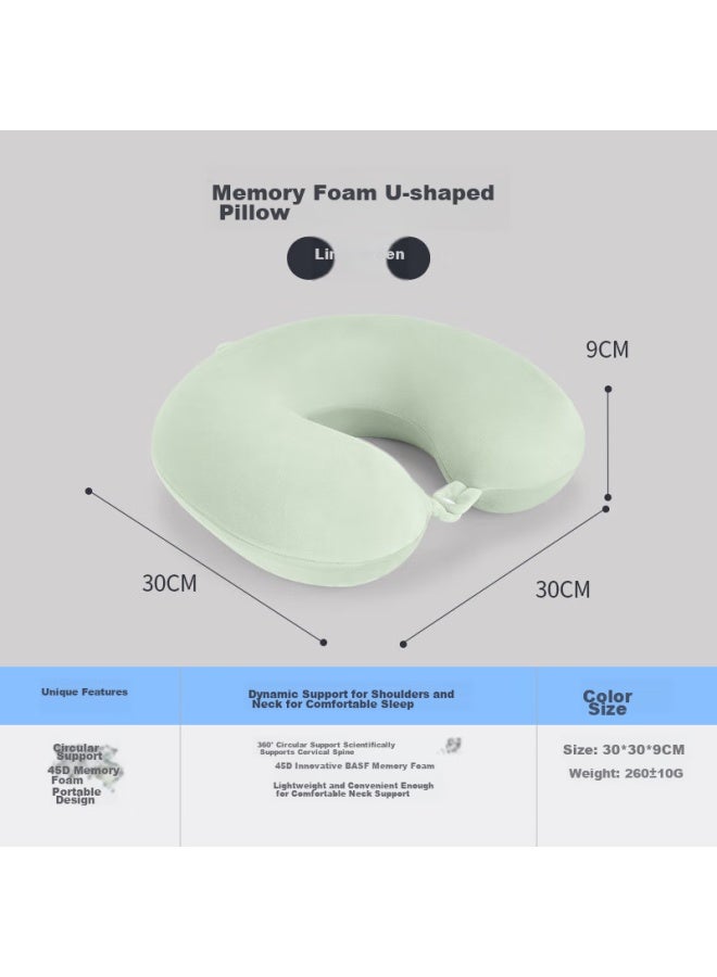 Jago Jiaoao U-shaped Neck Pillow, Cervical Pillow, U-shaped Neck Support Pillow, Airplane Travel Headrest, Memory Foam Nap Pillow, Cervical Spine Pillow - Image 3
