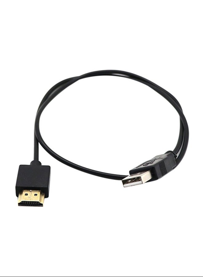 USB To HDMI cable Yeworth 0.5m USB 2.0 Male To HDMI Male Charger Cable