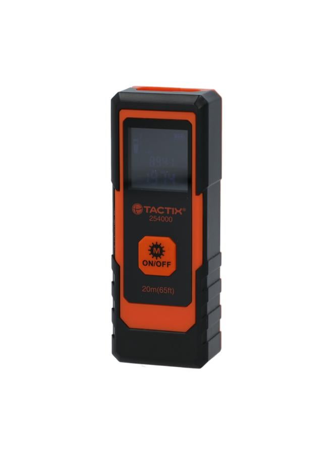 Tactix Compact Laser Distance Measurer Black and Orange - Image 3