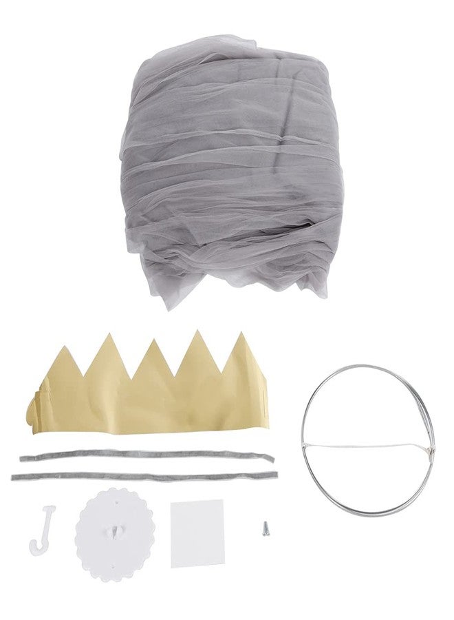 WGFOIP Baby Net, Elegant Dome Netting Bed Tent Bed Curtains for Children's Bed Decoration (Gray) - Image 3