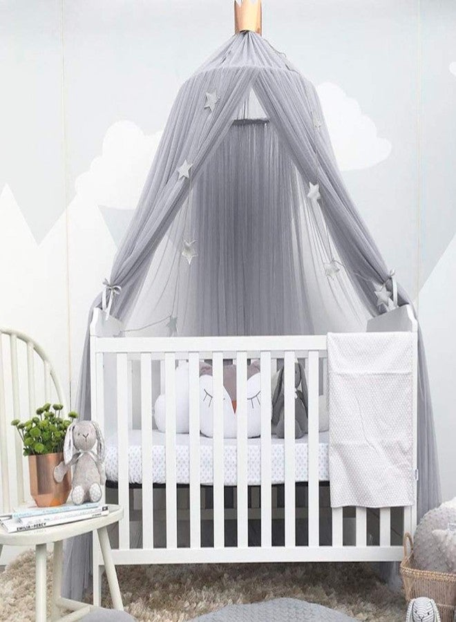 WGFOIP Baby Net, Elegant Dome Netting Bed Tent Bed Curtains for Children's Bed Decoration (Gray) - Image 5